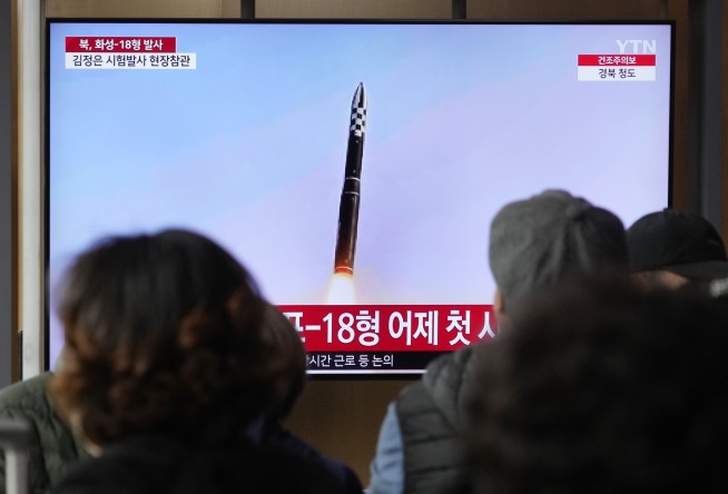 N. Korea says it tested new solid-fuel long-range missile