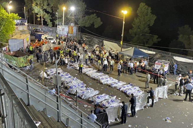 Israeli rescue service: 44 killed in stampede at festival