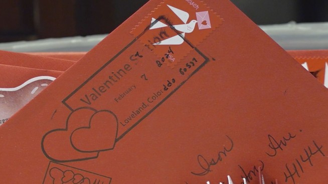 Love is in the air ... and the mail ... in the northern Colorado city of Loveland