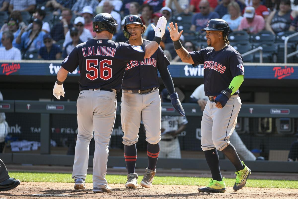 Guardians rally for a 5-2 win on Calhoun's 3-run homer in the 10th and cut  Twins' lead to 5 games - ABC News