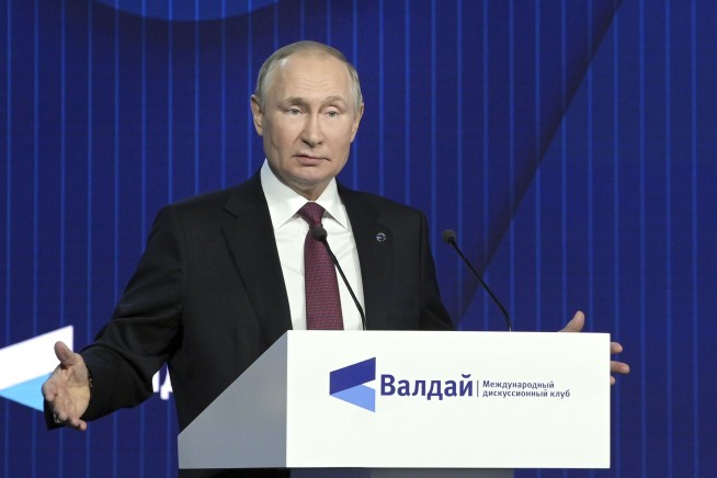 Russia's Putin says he won't use nuclear weapons in Ukraine