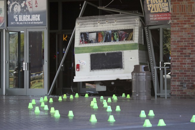 Woman drives motorhome into casino after she's kicked out