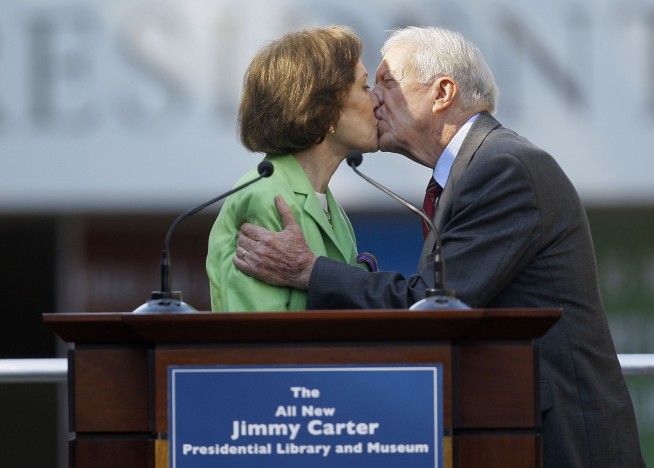 Jimmy Carter, wife Rosalynn celebrate 75 years of marriage