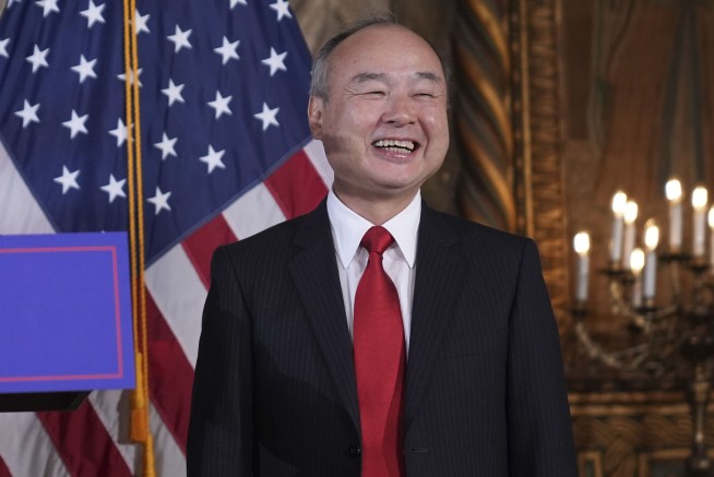 Japan's SoftBank plans to invest $100 billion in US projects over the next four years.