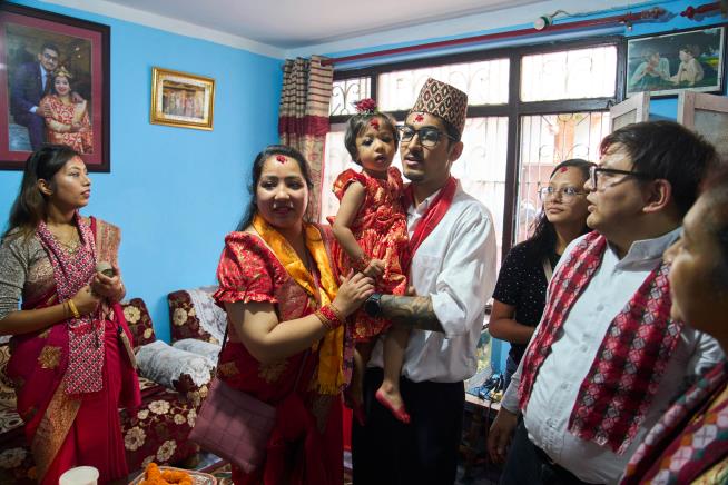 Nepal chooses a 2-year-old girl as new living goddess worshipped by both Hindus and Buddhists