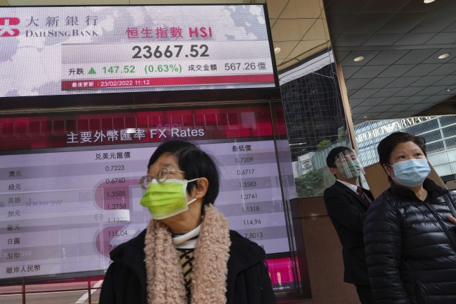 Wall Street losses mount amid simmering Ukraine crisis