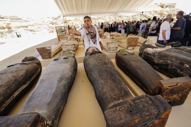 Egypt displays trove of newly discovered ancient artifacts
