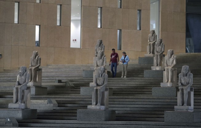 A grand museum displaying Egypt's ancient treasures is opening for a trial run