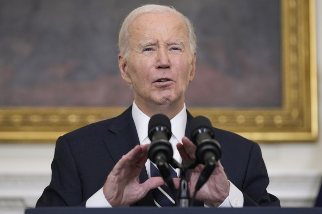 Biden decries the 'unconscionable' Hamas attack and warns Israel's enemies not to exploit the crisis