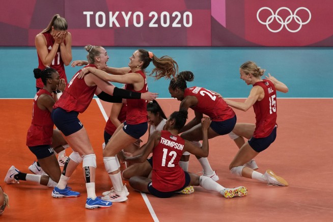 US women beat Brazil to win 1st Olympic volleyball gold