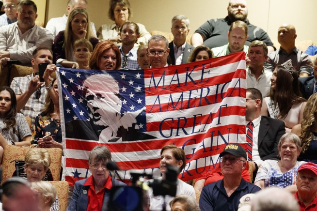 A senior warning sign for Trump: 'Go Biden' cry at Villages
