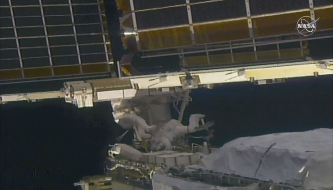 Take 2: Spacewalking astronauts install new solar panel