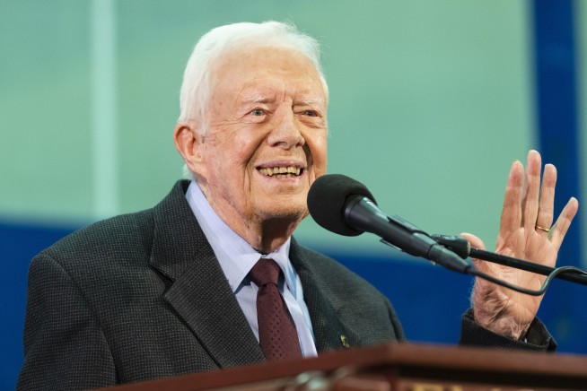 Jimmy Carter hospitalized after fall at Georgia home