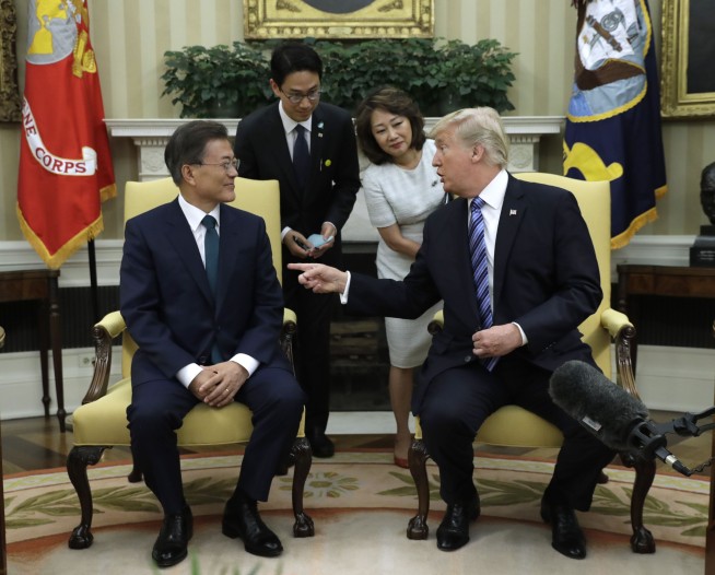 Trump ups trade tensions with SKorea in welcoming new leader