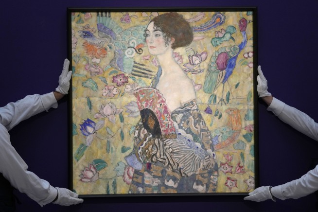 Klimt painting sets European record with $108 million price tag at Sotheby's auction in London