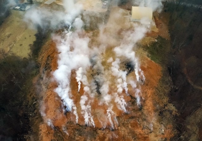 Underground fire at Arkansas dump raises health concerns