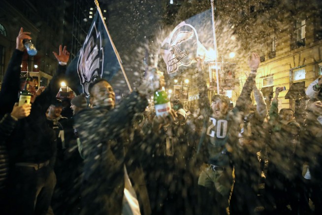 Philadelphians take to the streets to celebrate Super Bowl