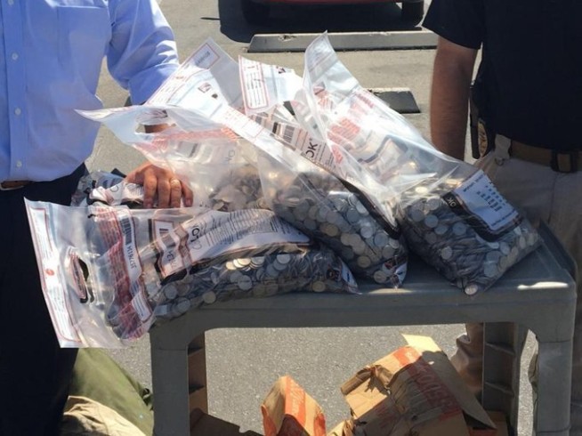 $6,000 in stolen quarters found in California baby stroller