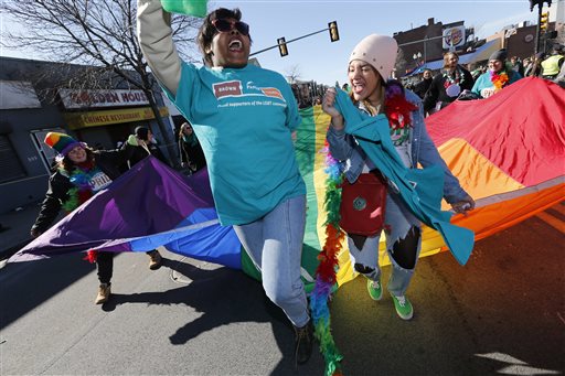 St. Pat's parades proceed amid tension over gays