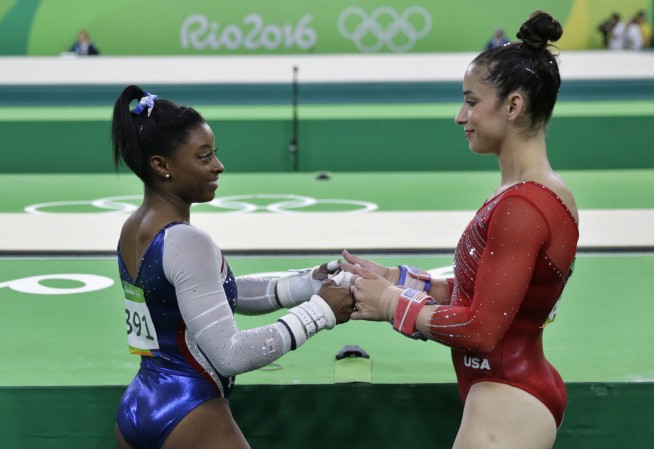 The Latest: Simone Biles soars to gymnastics all-around gold