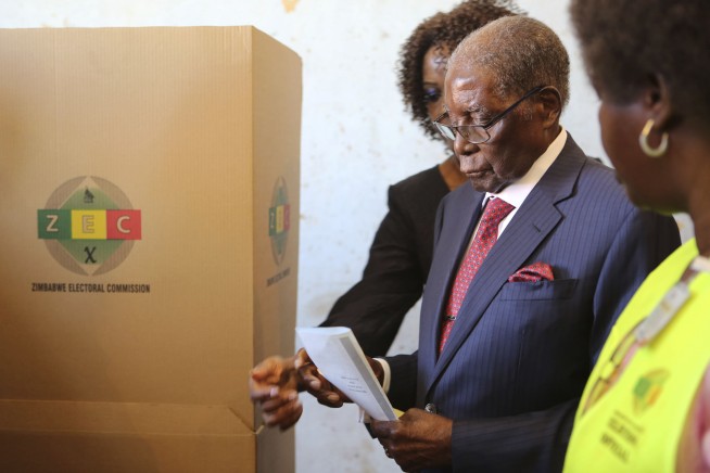 The Latest: Counting underway in Zimbabwe's historic vote