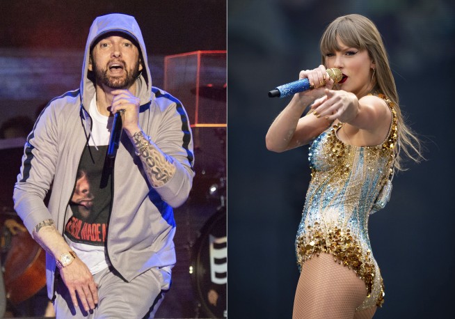Eminem brings Taylor Swift's historic reign at No. 1 to an end, Stevie Wonder's record stays intact