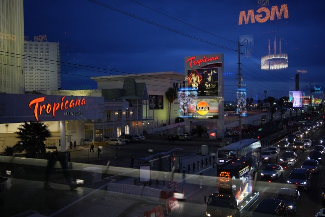 Las Vegas says goodbye to the Tropicana with a flashy casino implosion