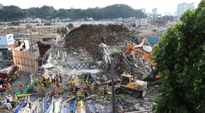 Building collapse in South Korea kills 9, injures 8