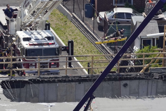 8 construction workers injured as building partially collapses during concrete mishap in New Haven