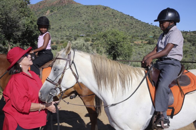 A horse therapy program in Namibia brings joy to children with learning disabilities