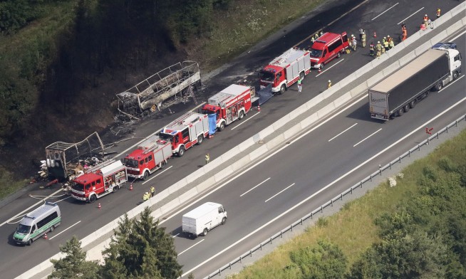 The Latest: All 18 missing in German bus crash are dead