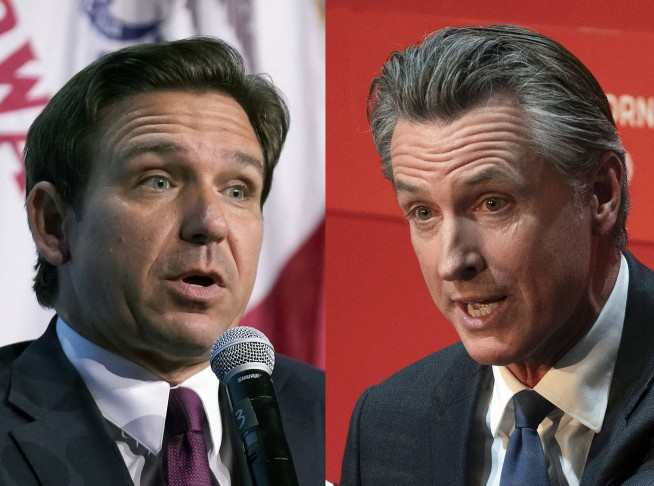 DeSantis and Newsom lob insults and talk some policy in a faceoff between two White House aspirants