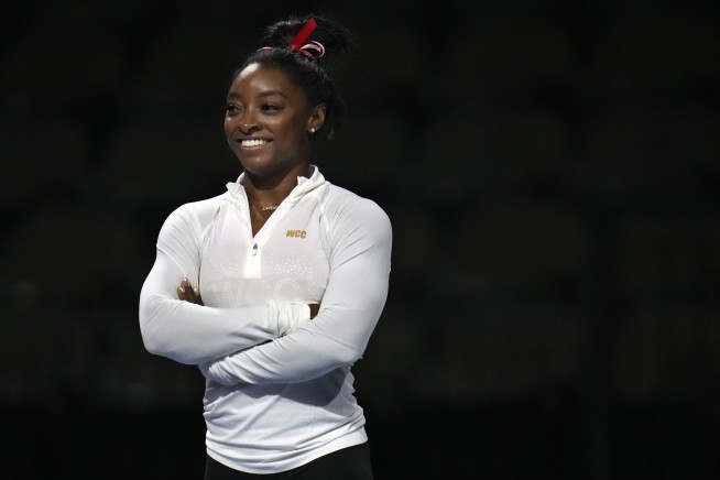 Gymnastics star Simone Biles named AP Female Athlete of the Year a third time after dazzling return