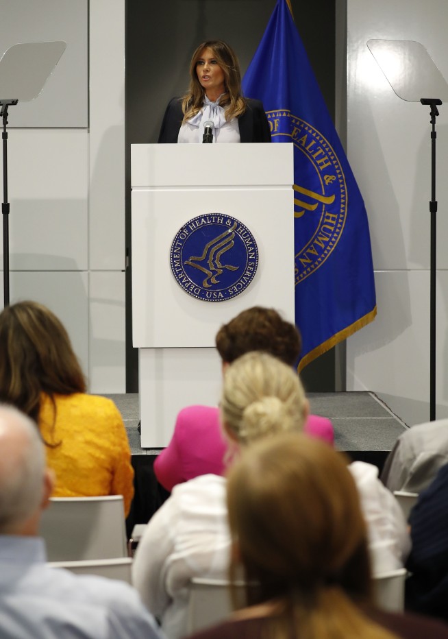 Melania Trump addresses federal conference on cyberbullying