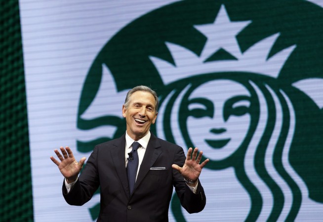 Starbucks new CEO Laxman Narasimhan takes his seat