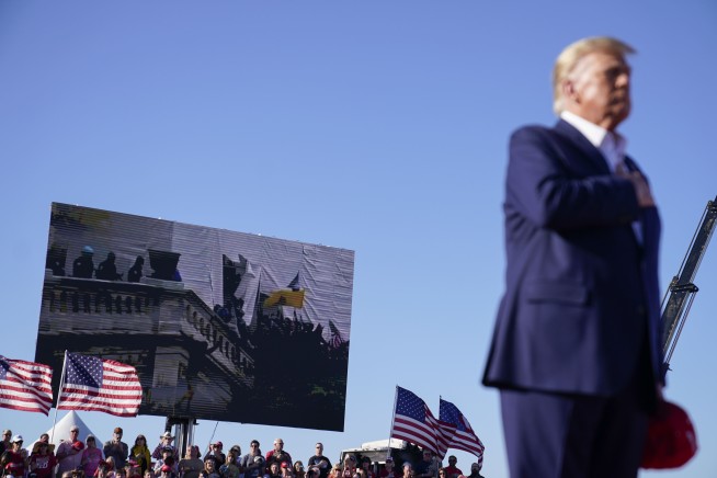 Trump, facing potential indictment, holds defiant Waco rally