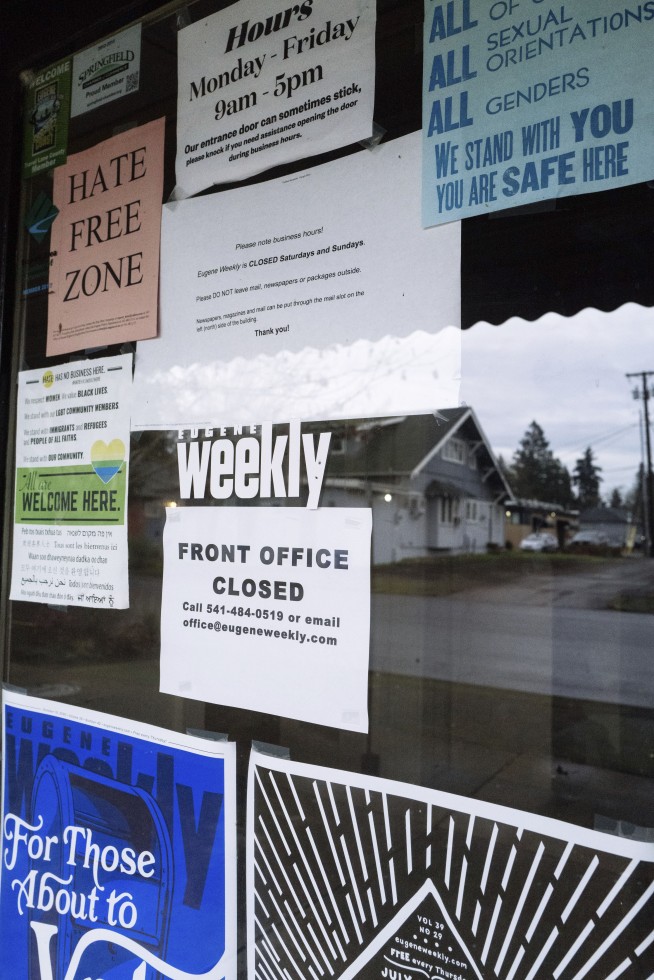 Embezzlement of Oregon weekly newspaper's funds forces it to lay off entire staff and halt print