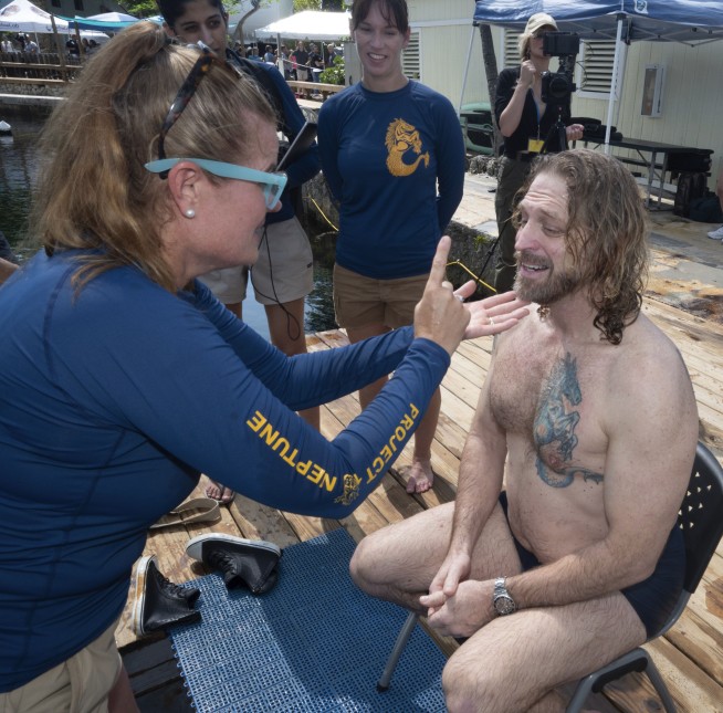 Florida's 'Dr. Deep' resurfaces after a record 100 days living underwater