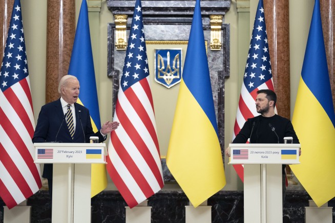 Biden declares 'Kyiv stands' in surprise visit to Ukraine