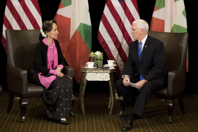 Pence says Myanmar's handling of Rohingya 'without excuse'