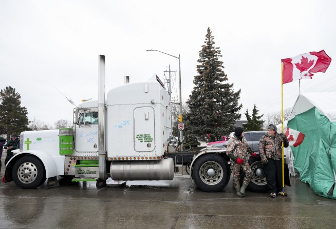 Ontario declares an emergency over truck blockades in Canada