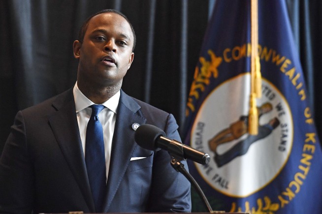 Black attorney general chokes up during Taylor announcement