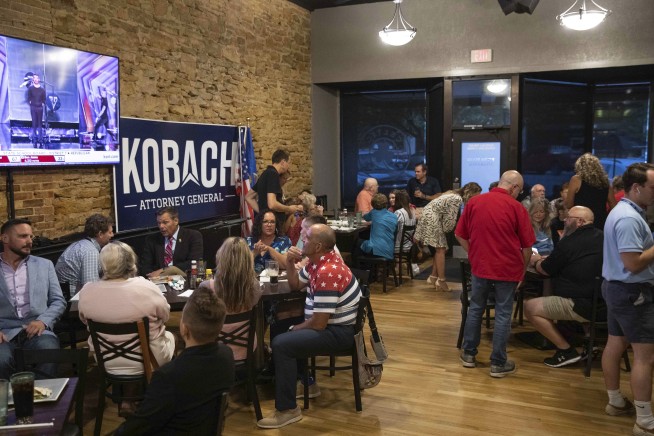 Kansas GOP nominates Kobach for AG, advancing comeback bid