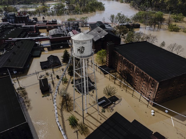 Kentucky flood forces Buffalo Trace Distillery to temporarily close
