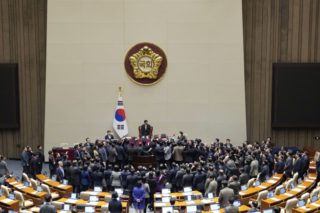South Korea's opposition-controlled National Assembly votes to impeach acting President Han