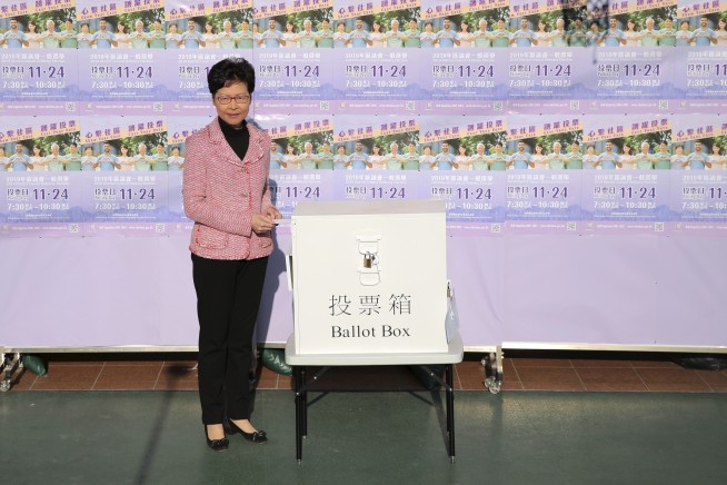 The Latest: Pro-democracy group does well in Hong Kong vote