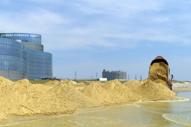Too much Atlantic in Atlantic City: Beach erosion has casinos desperately seeking sand by summer