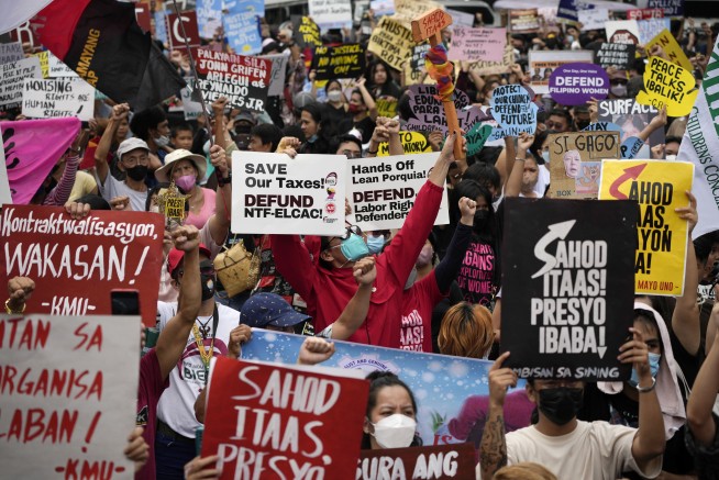 Philippines protesters decry alleged injustices under Marcos