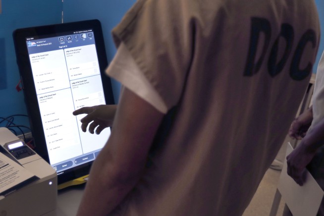 Voting nearly impossible for eligible voters behind bars