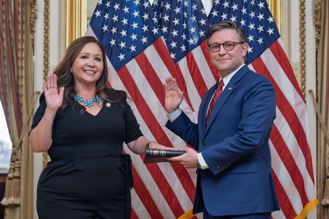 Adelita Grijalva sworn in as the House's newest member, paving the way for an Epstein files vote